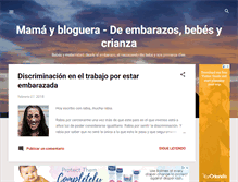 Tablet Screenshot of mamaybloguera.com